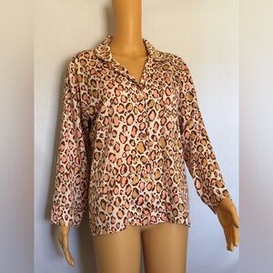 Pink + Tan Leopard Print Kay J’s by Kay Unger Neiman Marcus